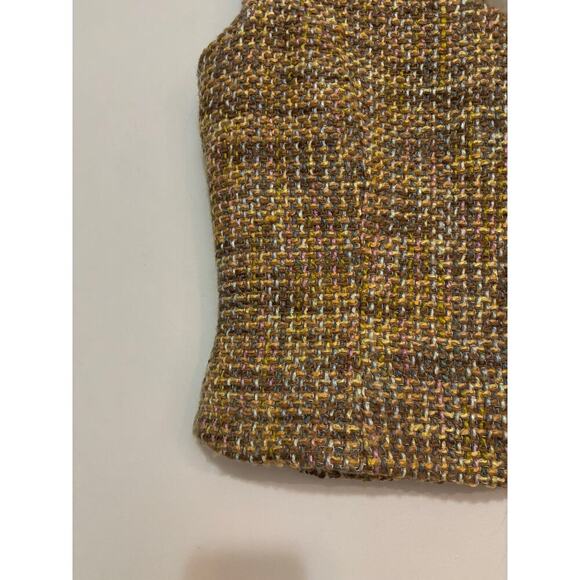 Anthropologie James Coviello Tweed Top Sleeveless Old Money Wool Medium - Picture 4 of 6